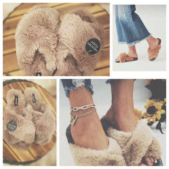 Nine West Taupe Teddy Slip Ons - Picture 2 of 11